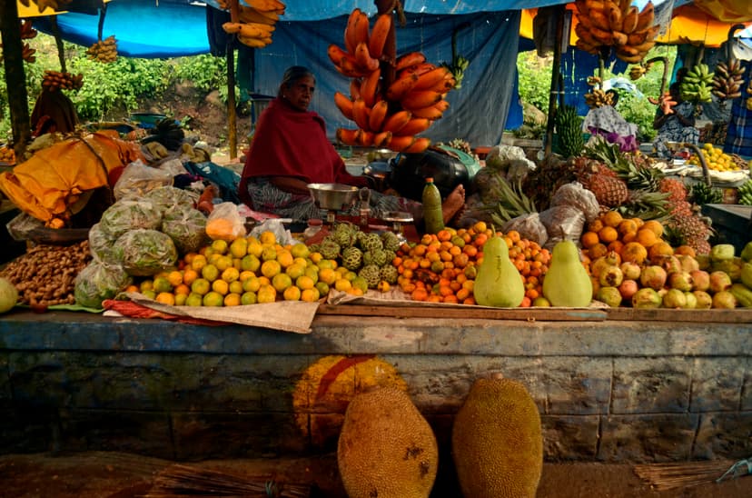 Local markets with forest produce