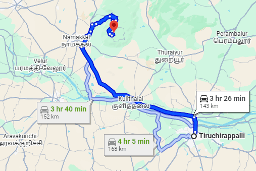 How to reach from Trichy